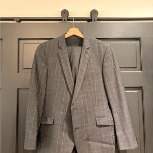 Strellson Charcoal Checkered Blazer